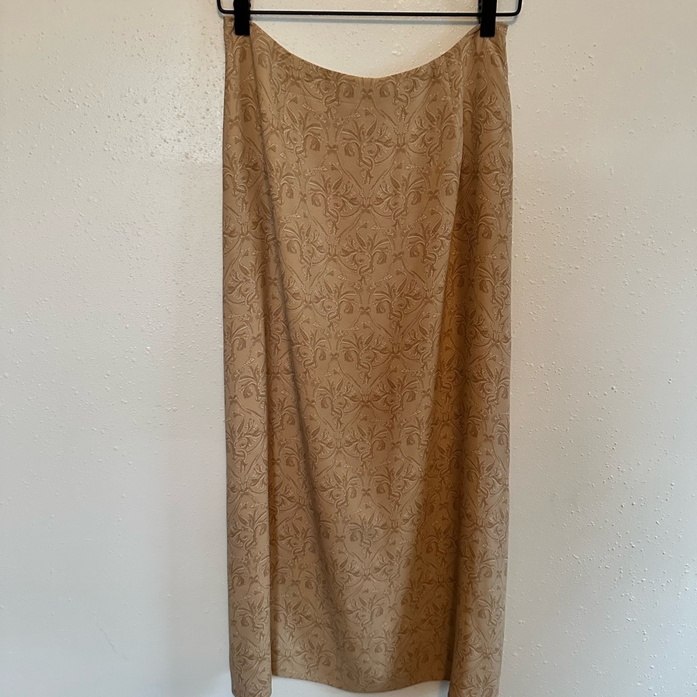 Talbots Tan Floral Skirt